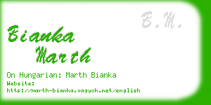 bianka marth business card